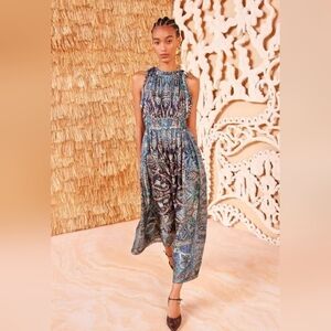 NWT Ulla Johnson Joni Dress Sleeveless Mini Dress Byzantine Sz 6 Paisley Silk